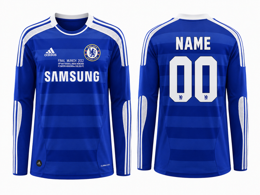 Jerseyjunction Chelsea 2012 UEFA Champions League Final Home Jersey Full Sleeves | Custom Name & Number