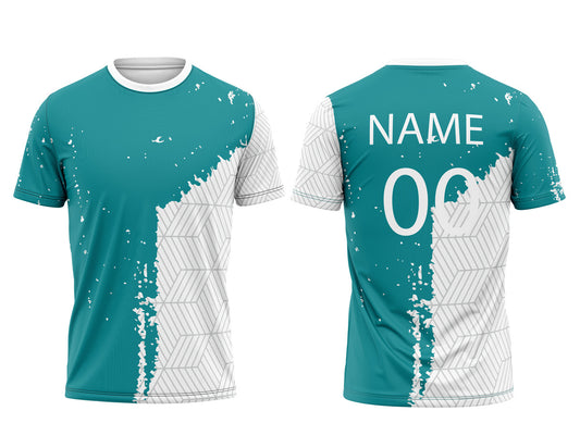 Sublimation Printed Round Neck Half Sleeve Jersey