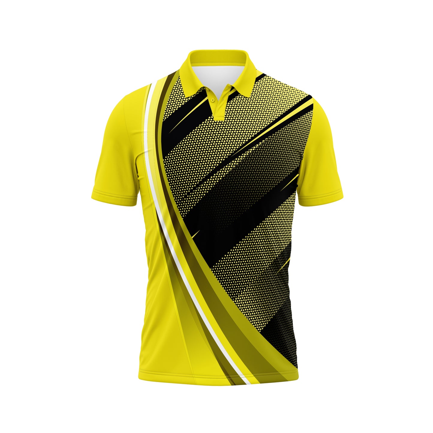 Yellow Cricket Team Jersey – Custom Logo & Player Details