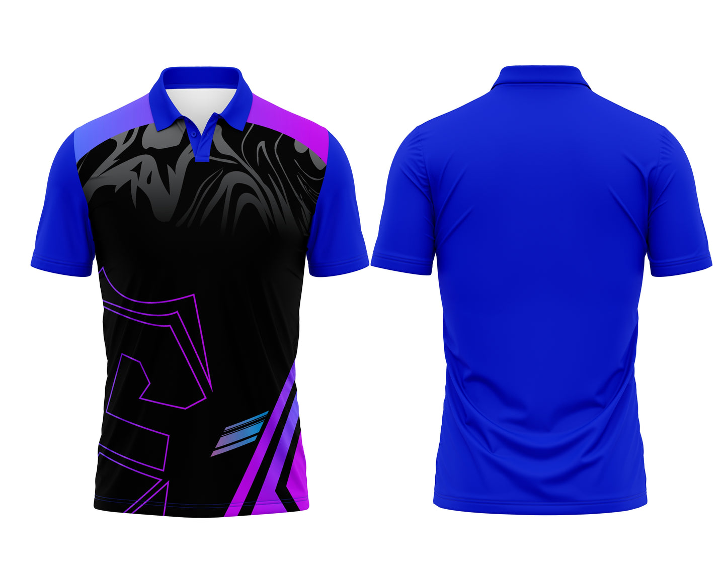 Royal Blue Custom T-Shirt Jersey – Name & Logo Printing