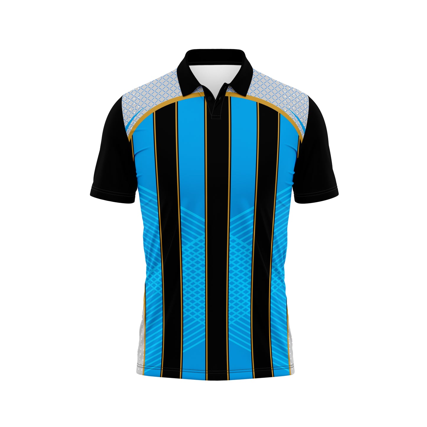 Black Cricket Polo Custom – High-Performance Fabric