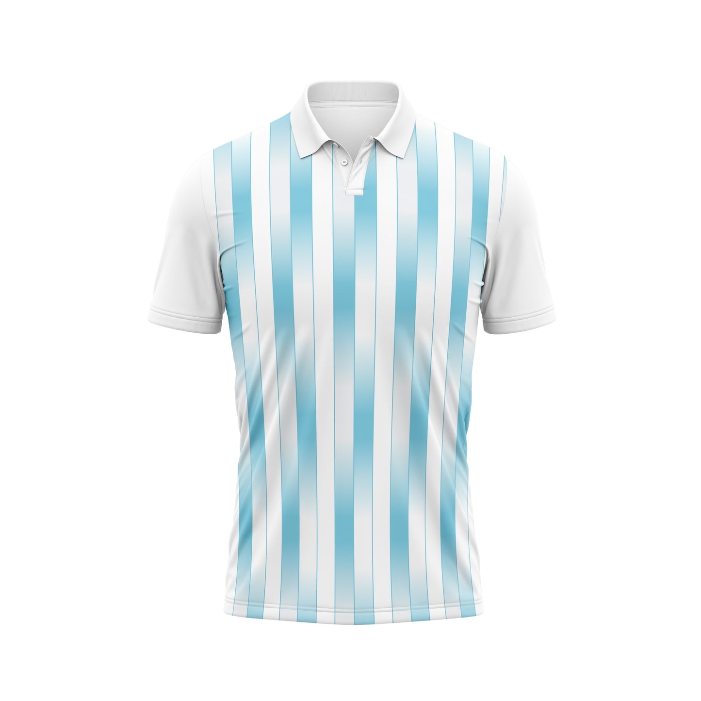 White Cricket Polo Neck Jersey – Personalized