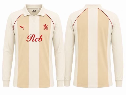 JerseyJunction Customized RCB White travel jersey full sleeves
