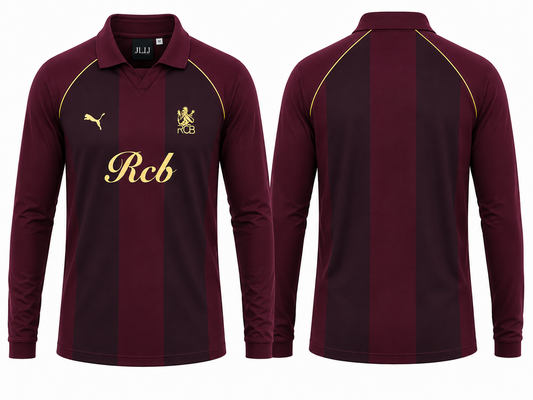 JerseyJunction Customized RCB Maroon travel jersey full sleeves