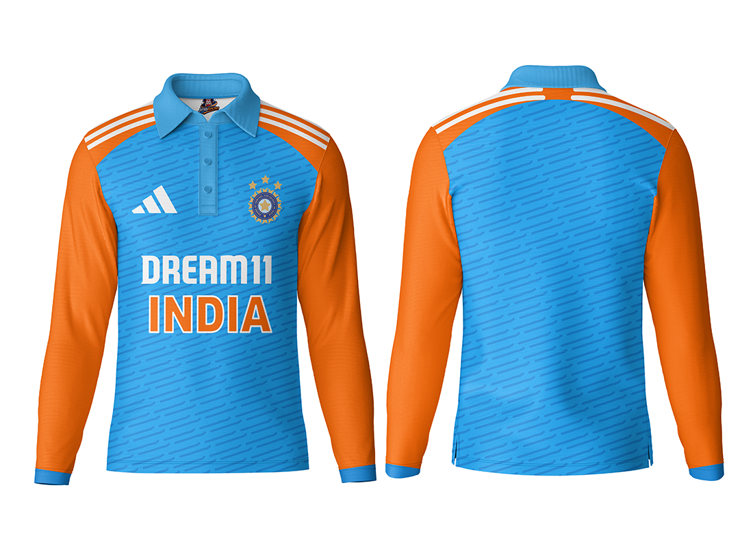 India world cup jersey 2024 full sleeves customized
