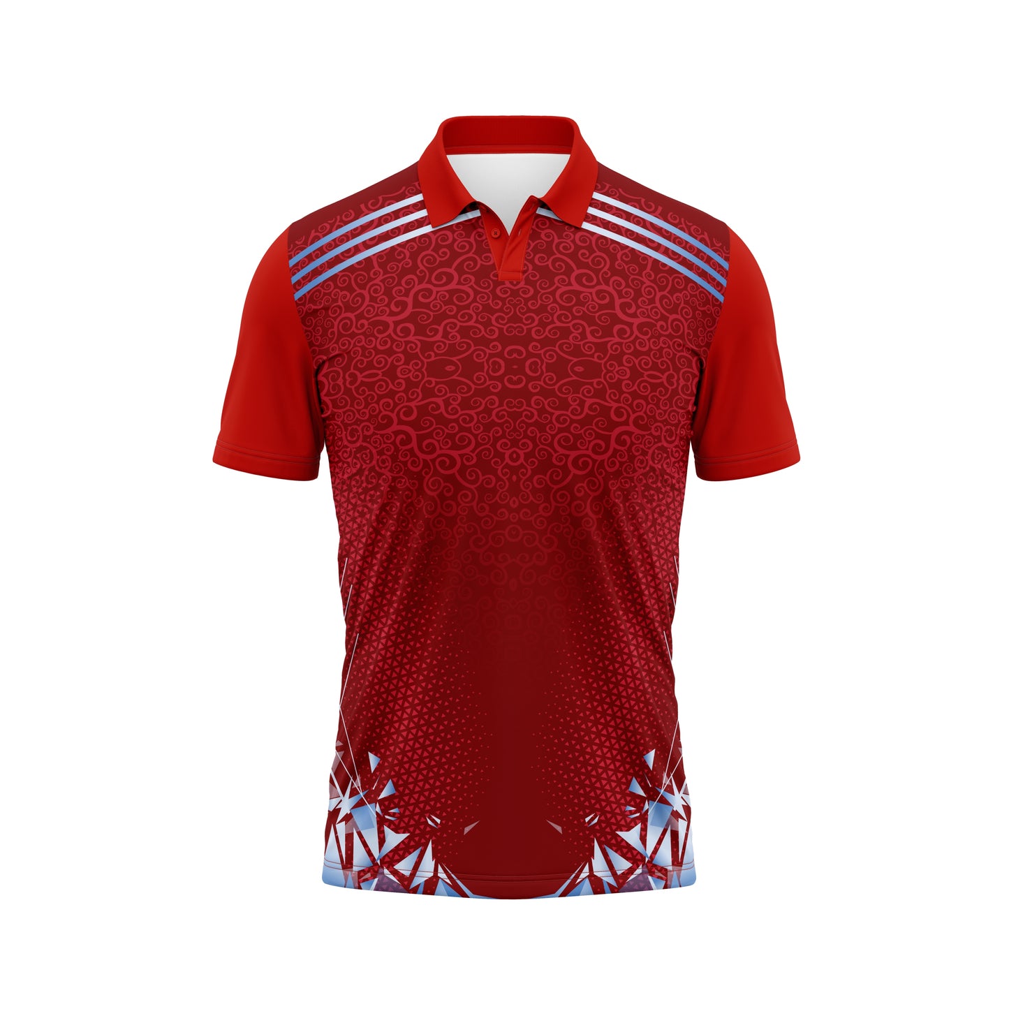 Red Custom Team Uniform – Premium Fabric Jersey
