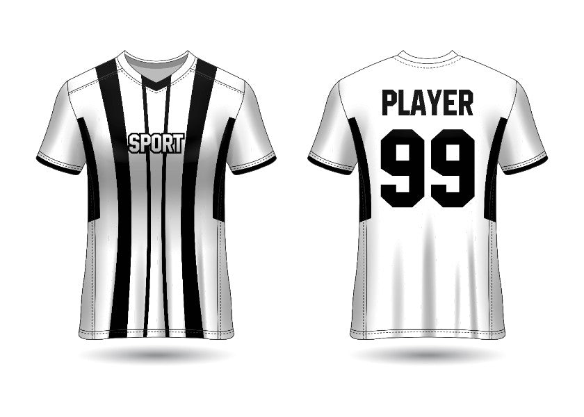 Custom V Neck Jersey with Player Name & Number