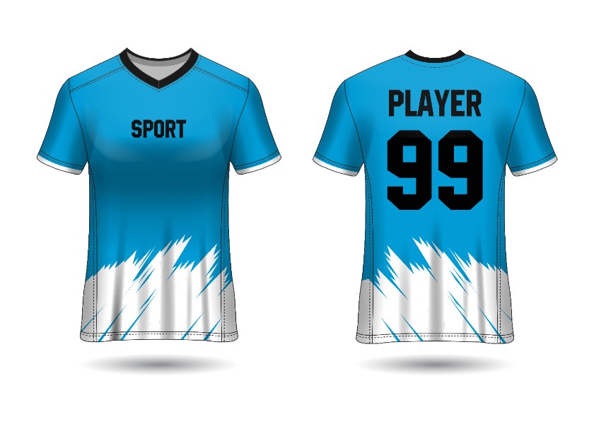 Customized V Neck Jersey for Cricket Football Kabaddi