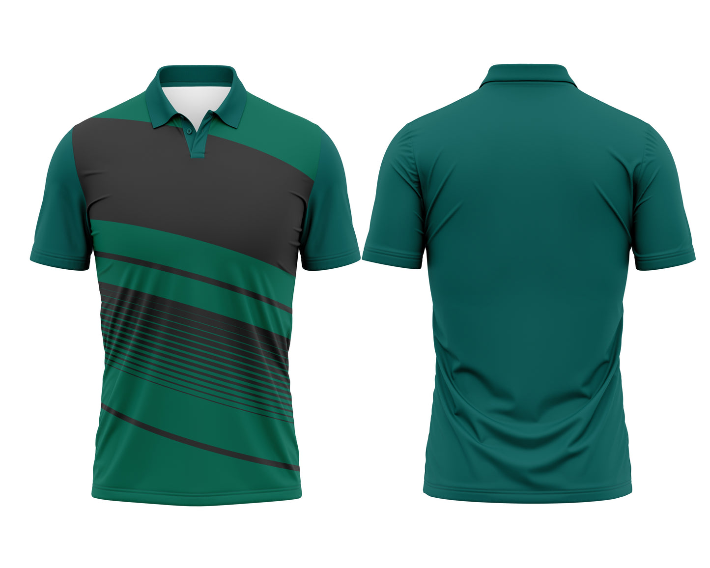 Green Custom T-Shirt Jersey – Name, Number & Logo Printing