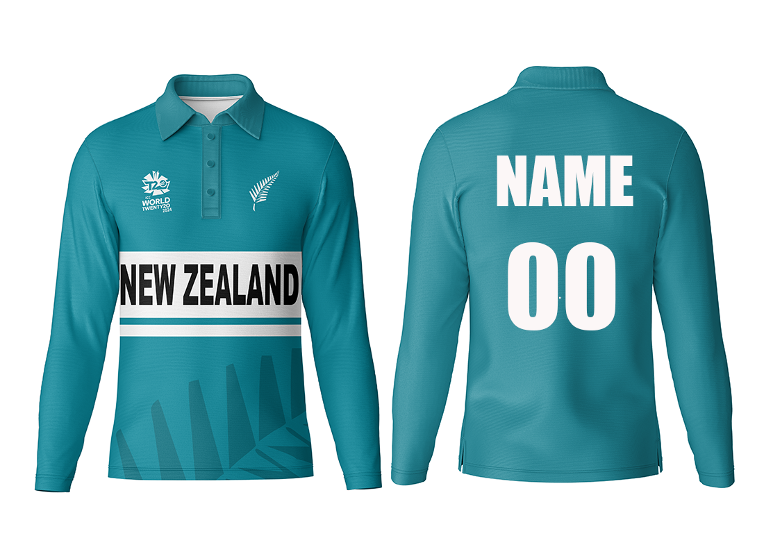 new zealand customized polo neck jersey full sleeve