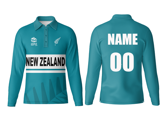 new zealand customized polo neck jersey full sleeve