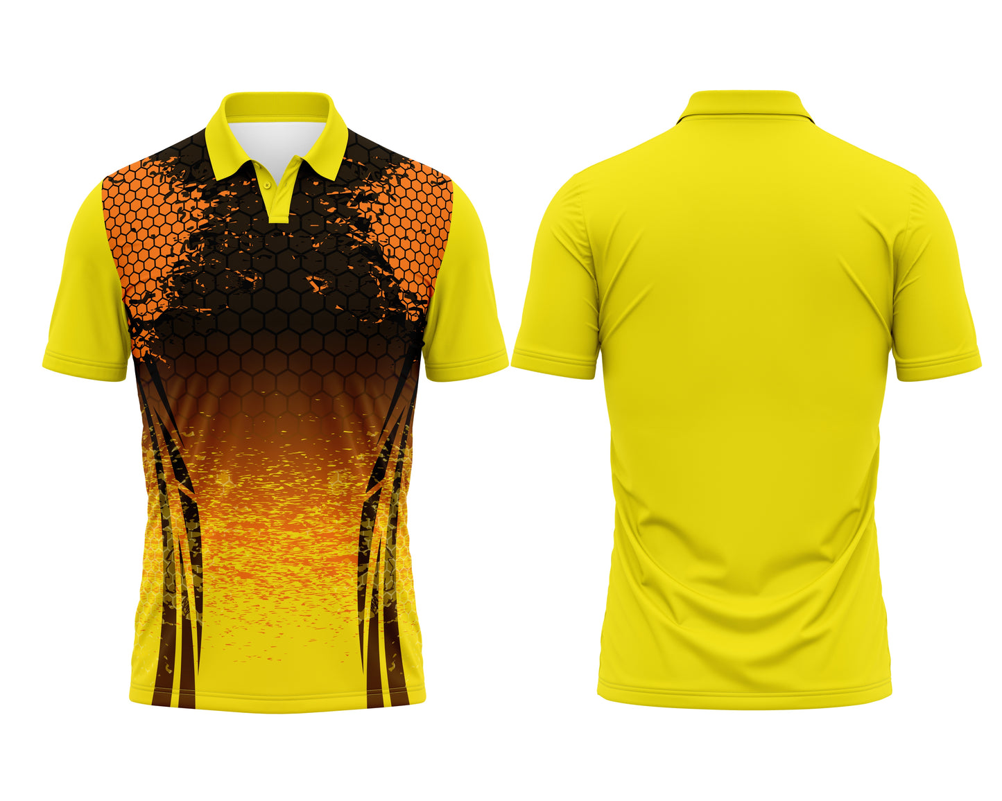 Yellow Customized Jersey – Personalised Name & Number Printing