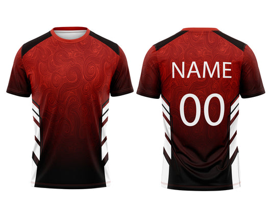 Customized Round Neck Half Sleeve Sports Jersey