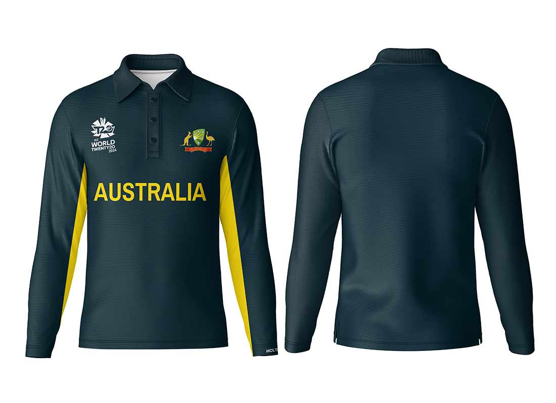 JerseyJunction Customized Replica Australia customized polo neck jersey full sleeve