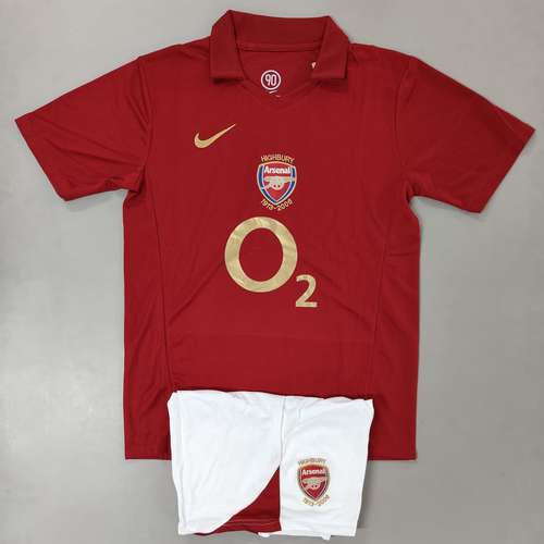 Arsenal Home 2005-06 Retro Jersey with Shorts