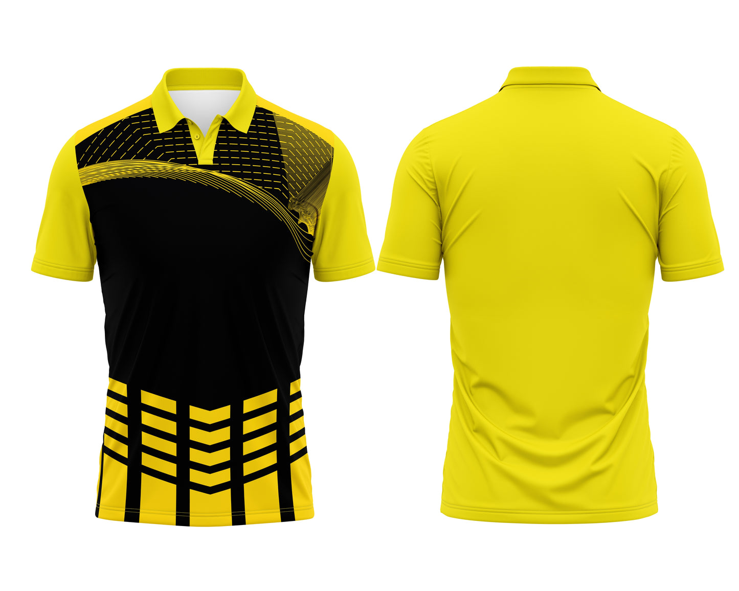 Custom Yellow Sports Jersey – Add Team Logo, Name & Number