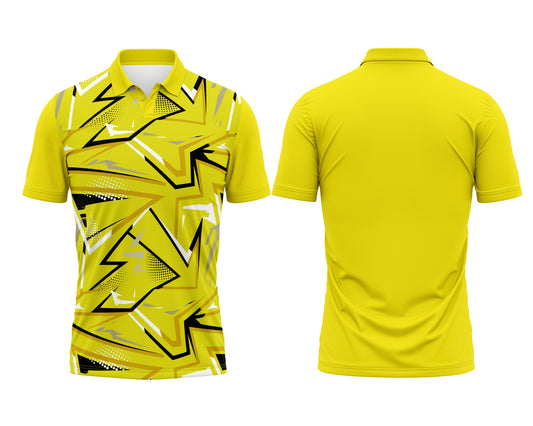 Yellow Cricket Jersey Custom – High-Quality Sublimation Print