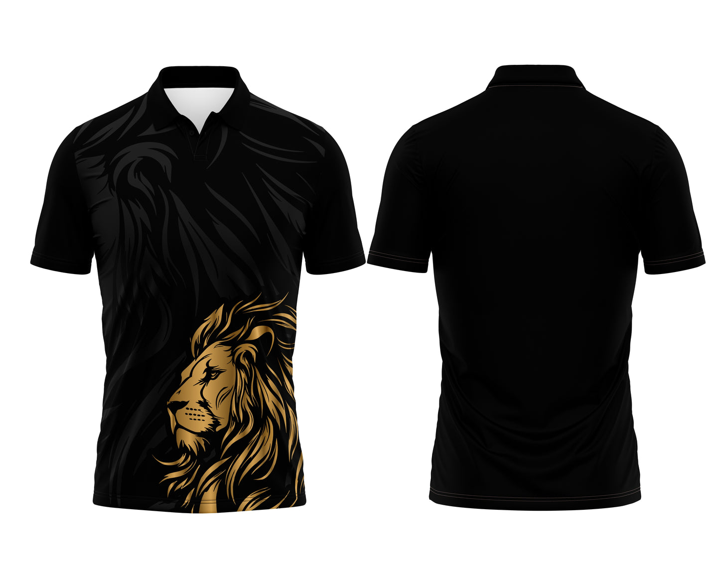 Black Polo Sports T-Shirt – Sublimation Custom