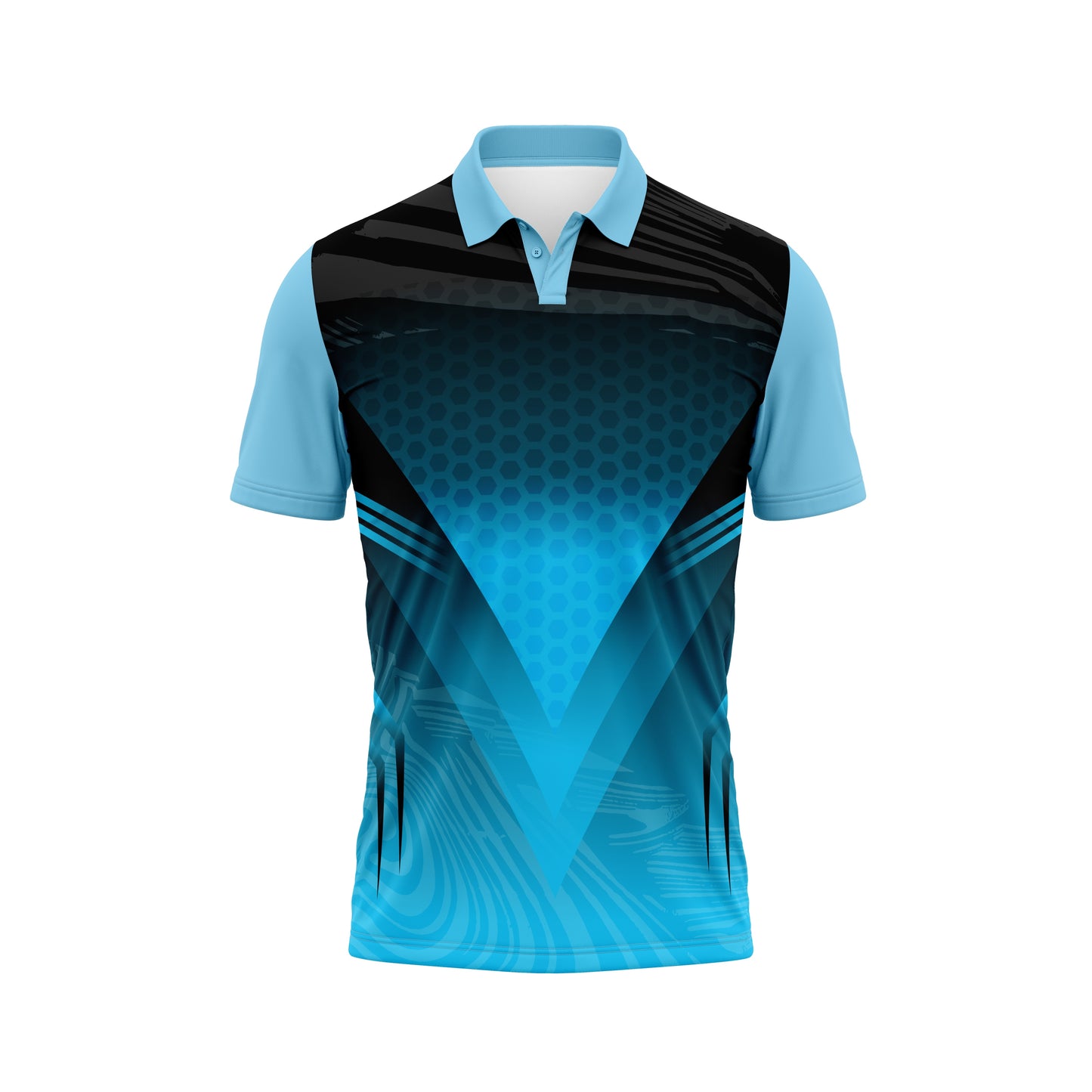 Sky Blue Cricket Match Jersey – Team Custom Design