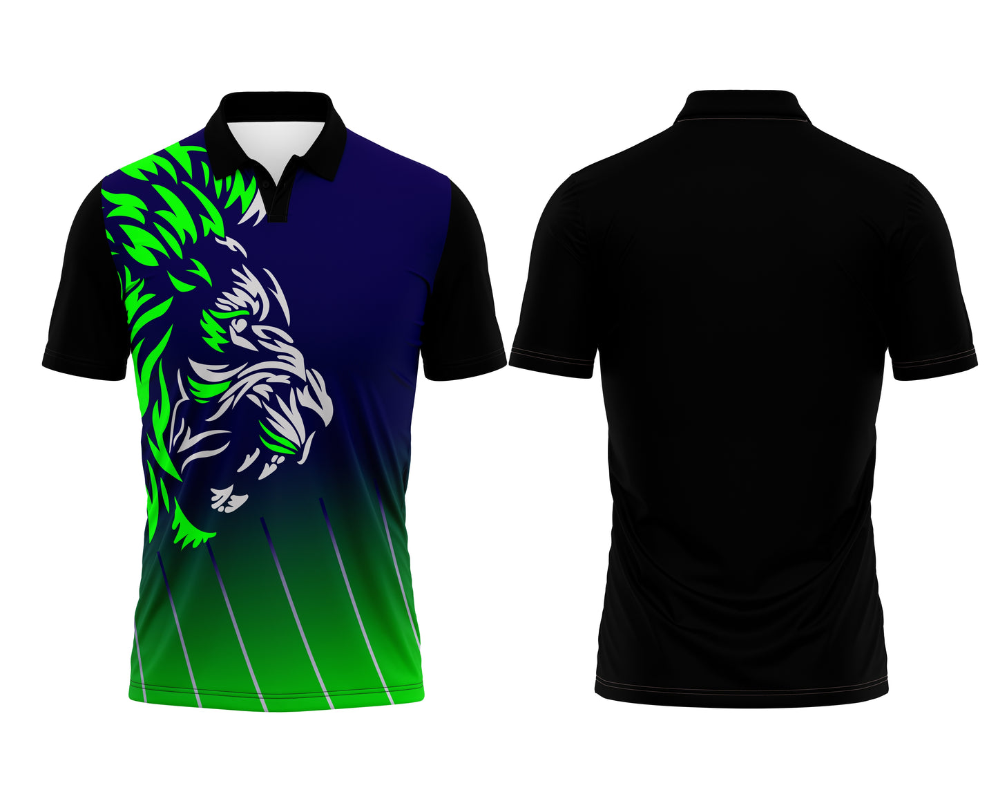 Black Collar Custom Jersey – Name & Number Printing