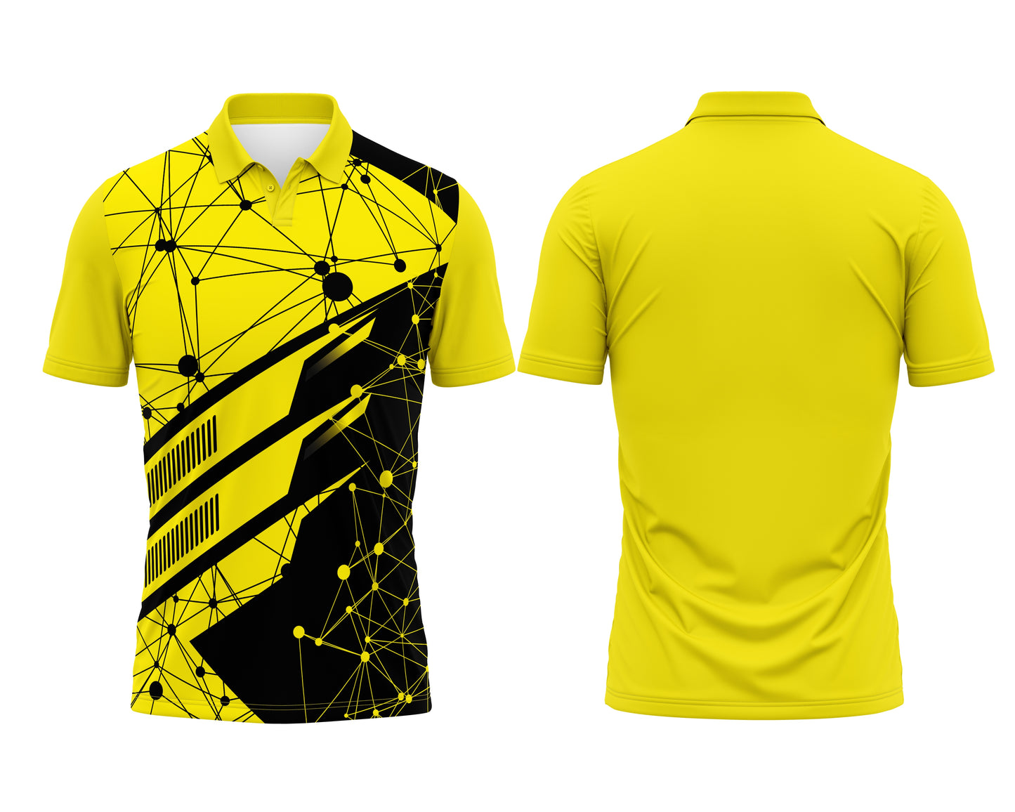 Yellow Sports T-Shirt Custom – Name, Number & Logo Printing