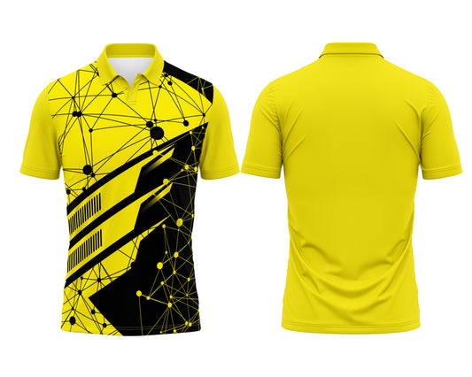 Yellow Sports T-Shirt Custom – Name, Number & Logo Printing