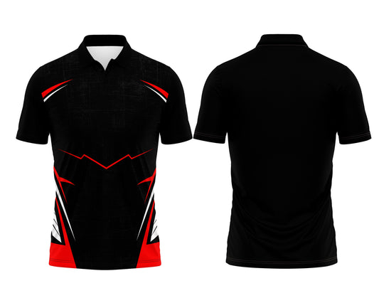 Black Team Polo Jersey – High Quality Dri-Fit