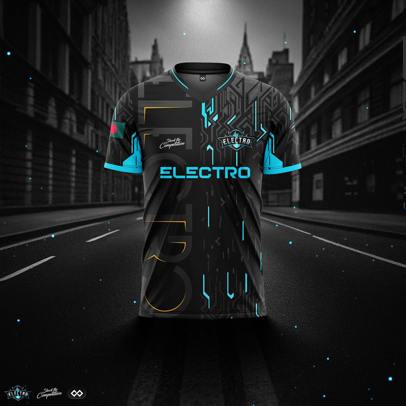 Electro fighters Customized Esports Gaming Jerseys – Add Name