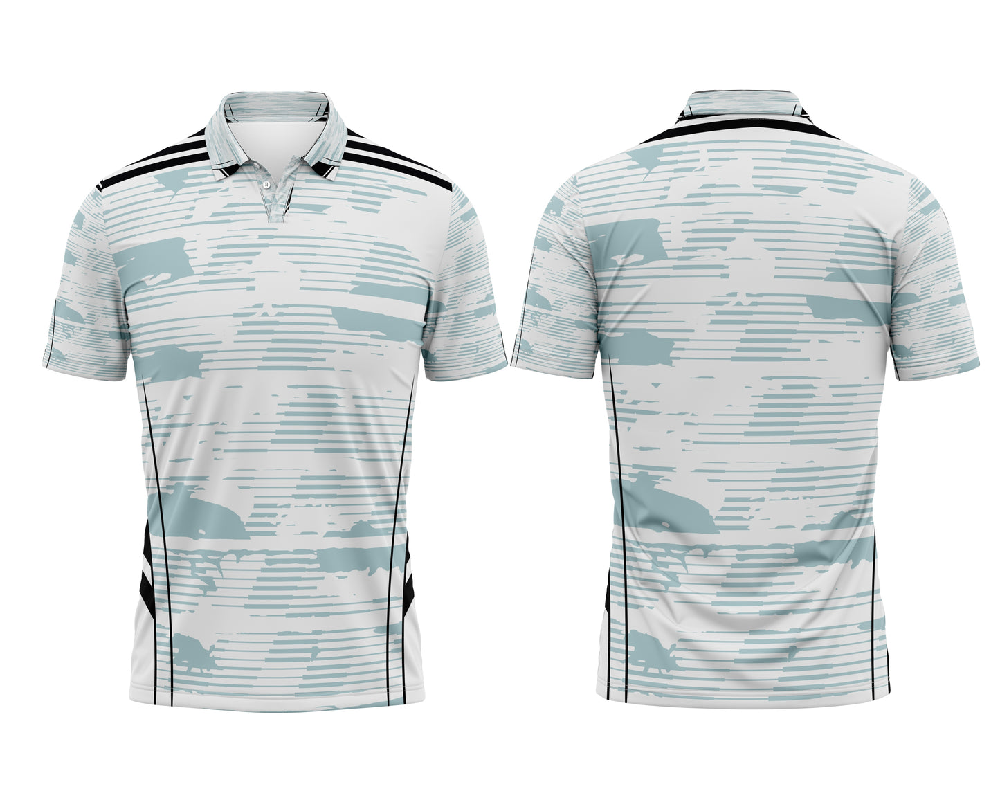 Custom cricket jersey grey abstract pattern
