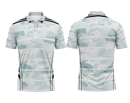 Custom cricket jersey grey abstract pattern