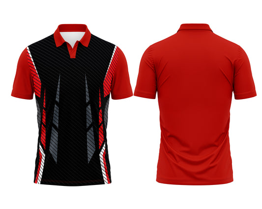 Red Quick-Dry Sports Jersey – Custom Name & Number