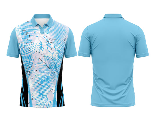 Sky Blue Sports Jersey Custom – Name, Number & Logo Printing