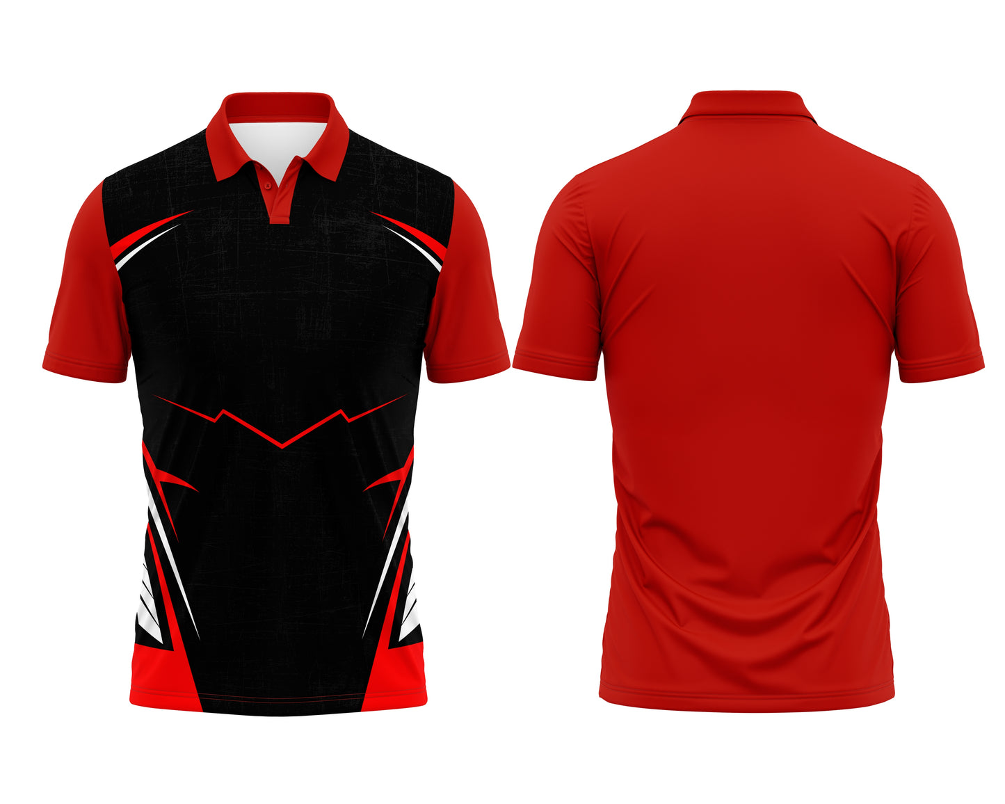 Red Polo Sports T-Shirt – Custom Print for Teams