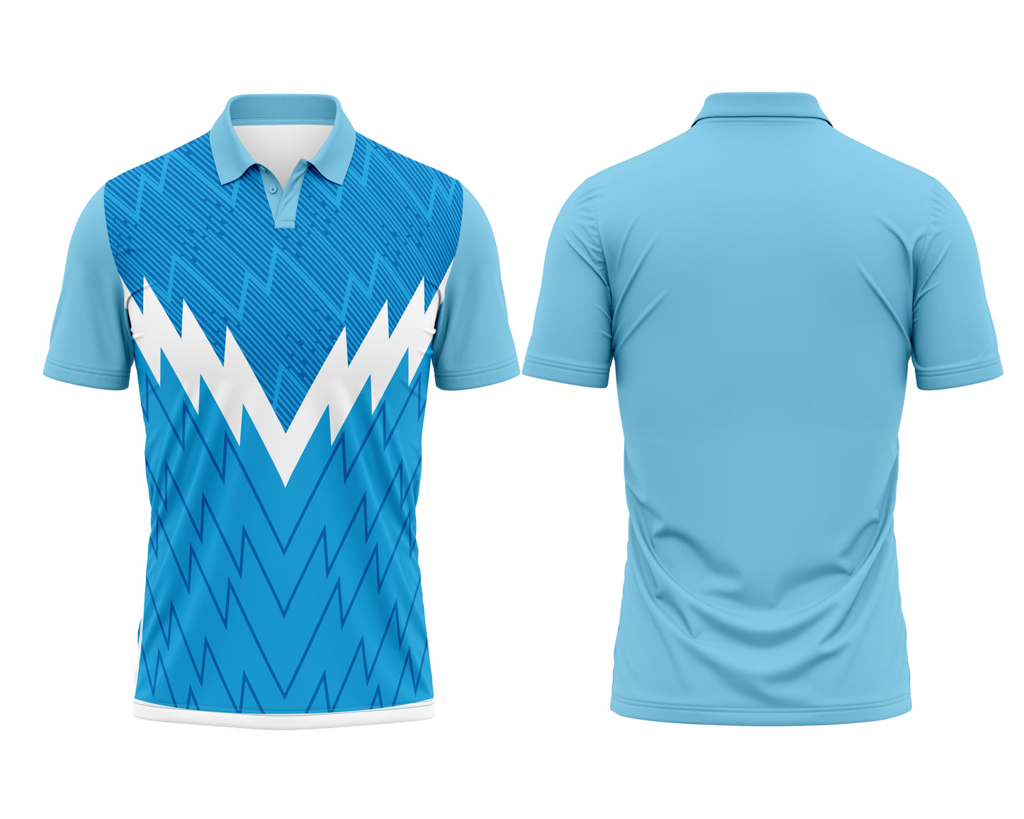 Sky Blue Custom T-Shirt Jersey – Personalized for Sports