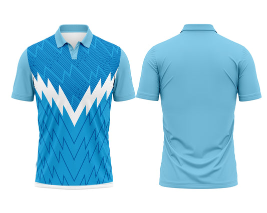 Sky Blue Custom T-Shirt Jersey – Personalized for Sports