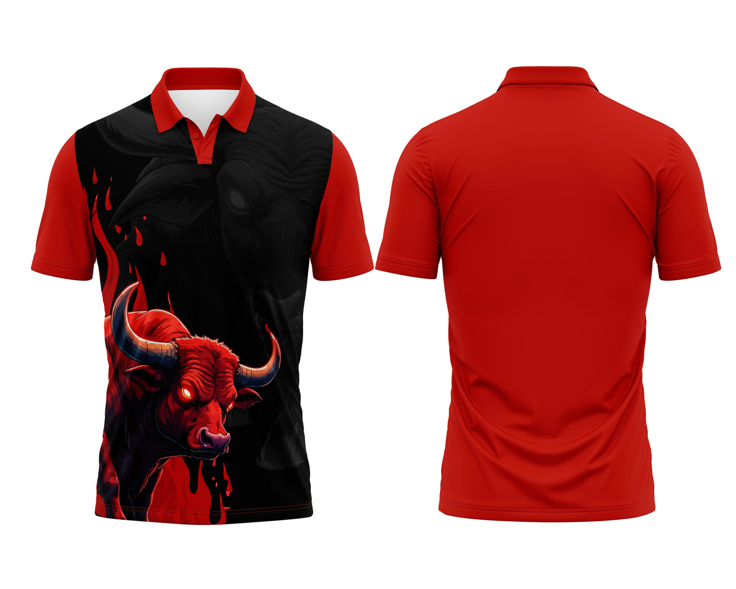 Red Cricket Practice Jersey – Personalized Printing