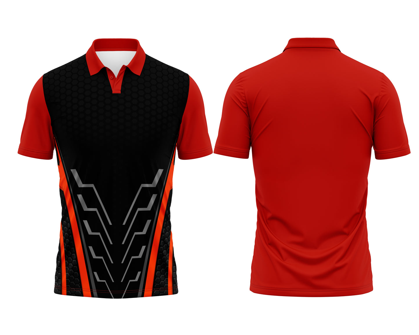 Red Cricket Match Jersey – Customized Team Design