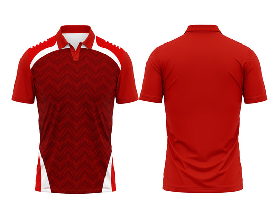 Red Custom Cricket T-Shirt – High Quality Sublimation