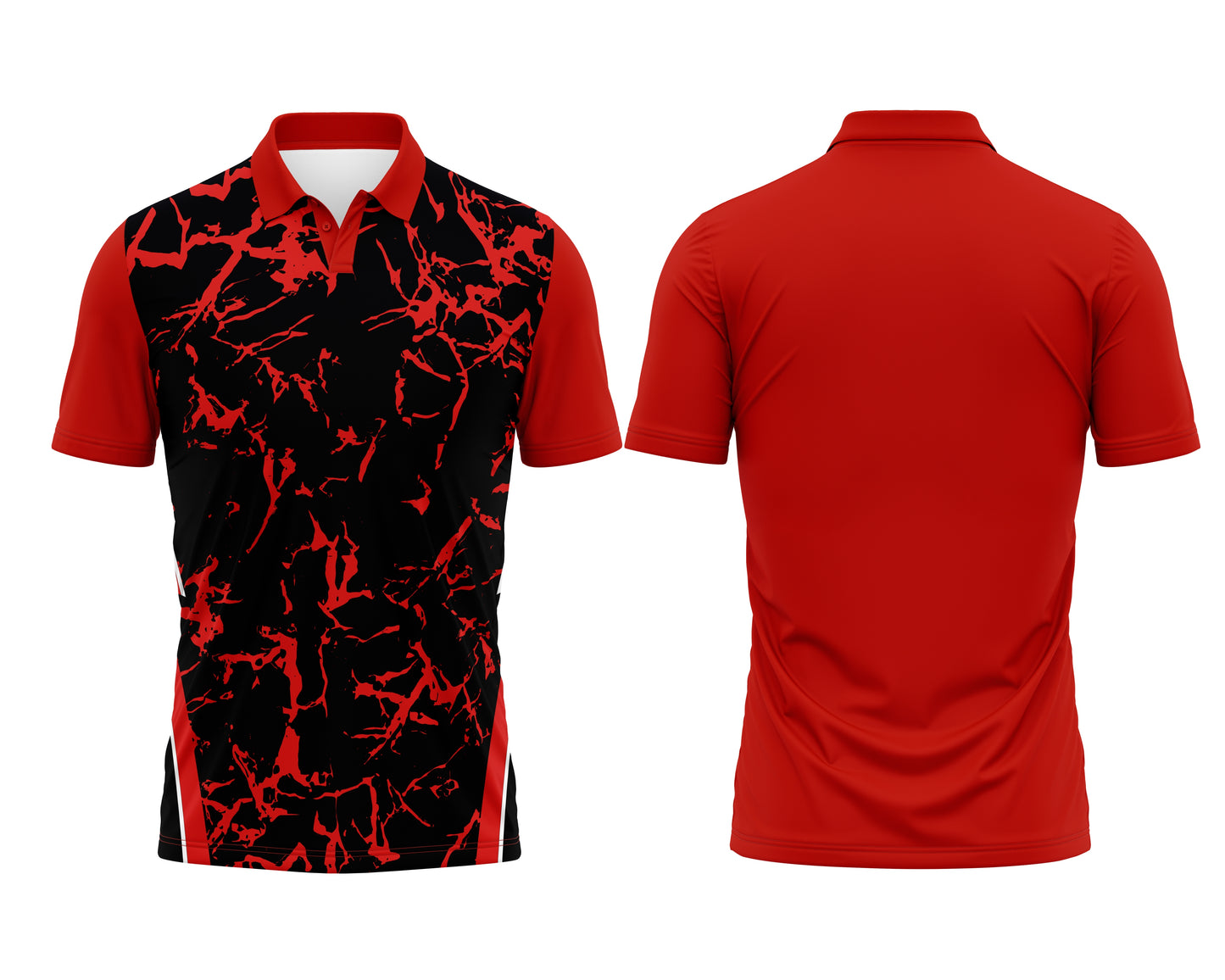 Red Cricket Jersey Custom – Player Name & Number