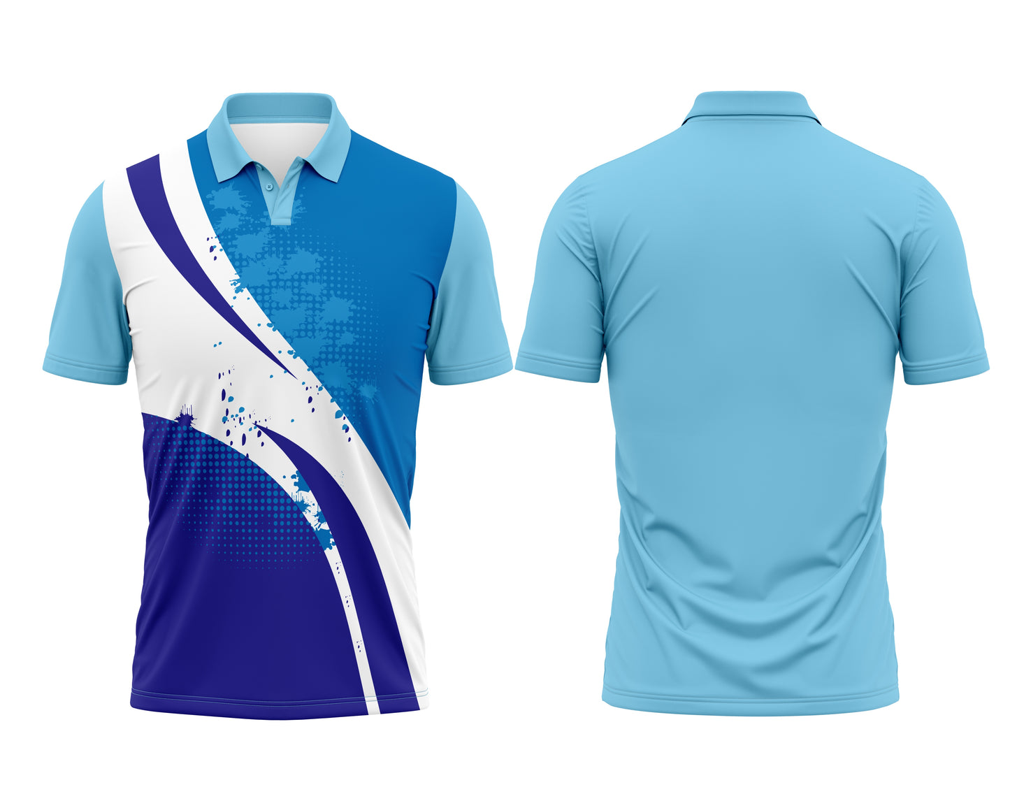 Sky Blue Cricket Jersey Custom – Player Name & Number