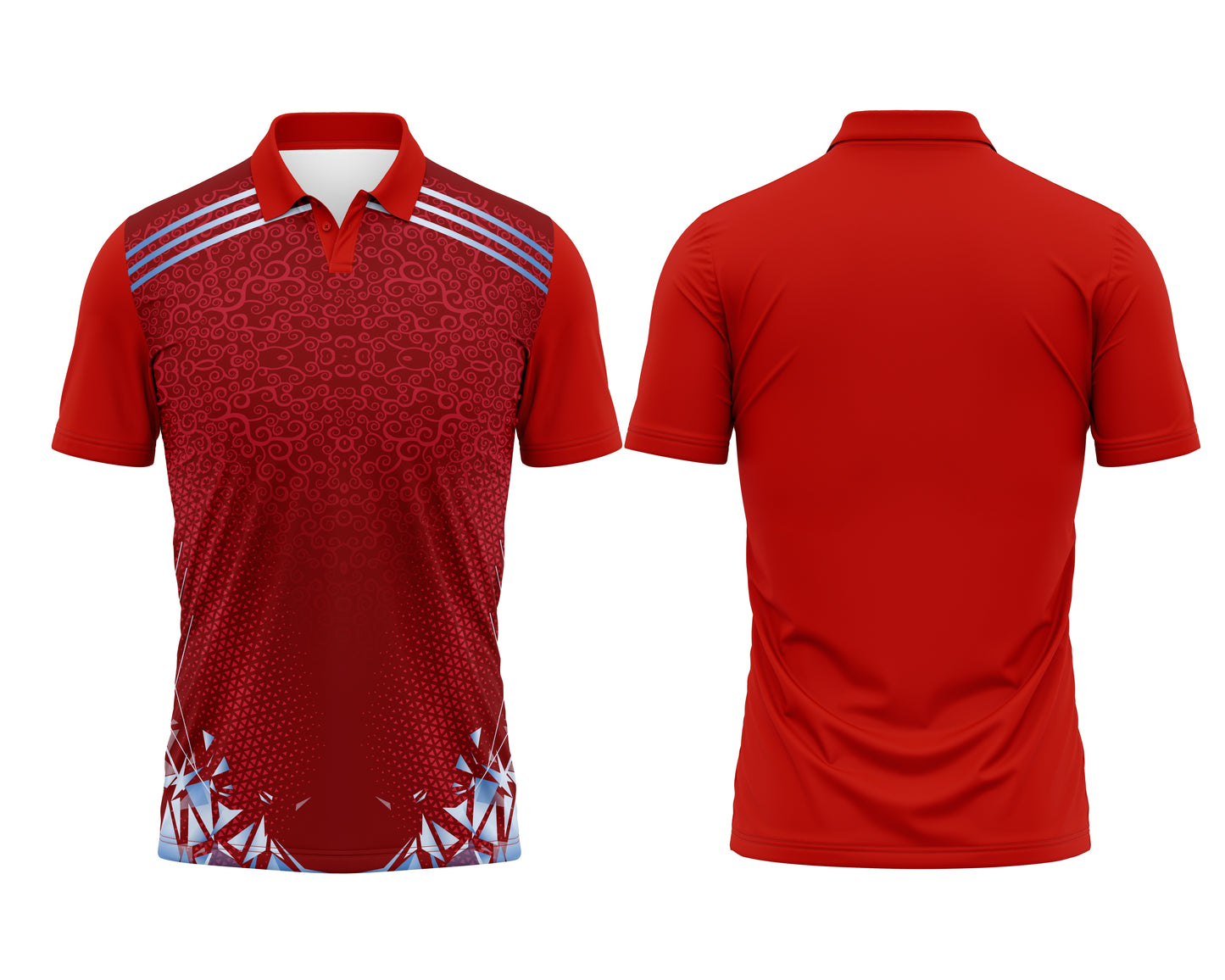 Red Custom Team Uniform – Premium Fabric Jersey