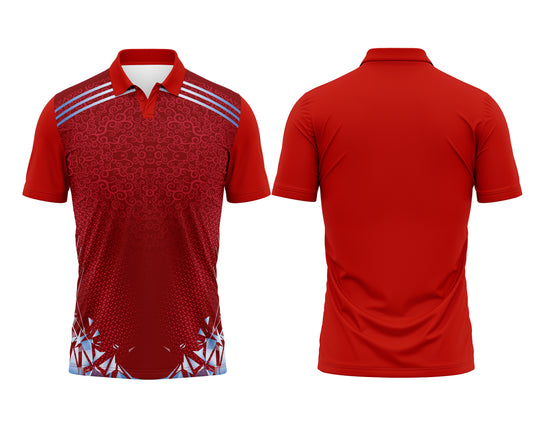 Red Custom Team Uniform – Premium Fabric Jersey