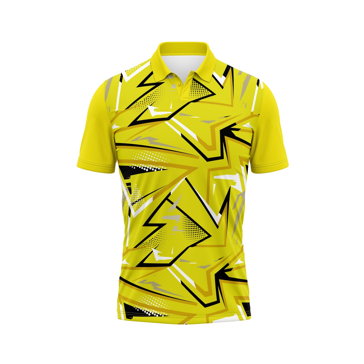 Yellow Cricket Jersey Custom – High-Quality Sublimation Print