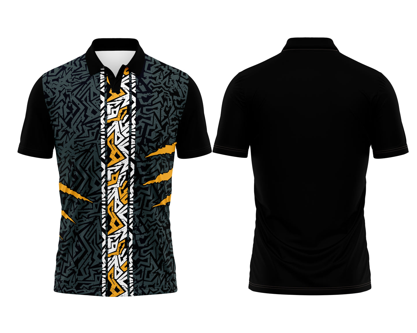 Black Custom Teamwear Jersey – Fast Printing