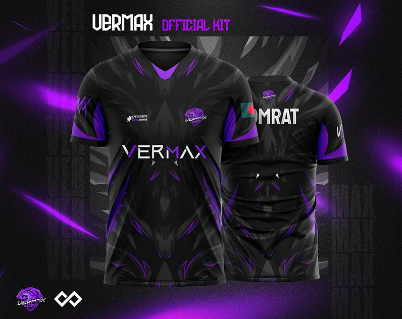 VERMAX Customized Esports Gaming Jerseys – Add Name