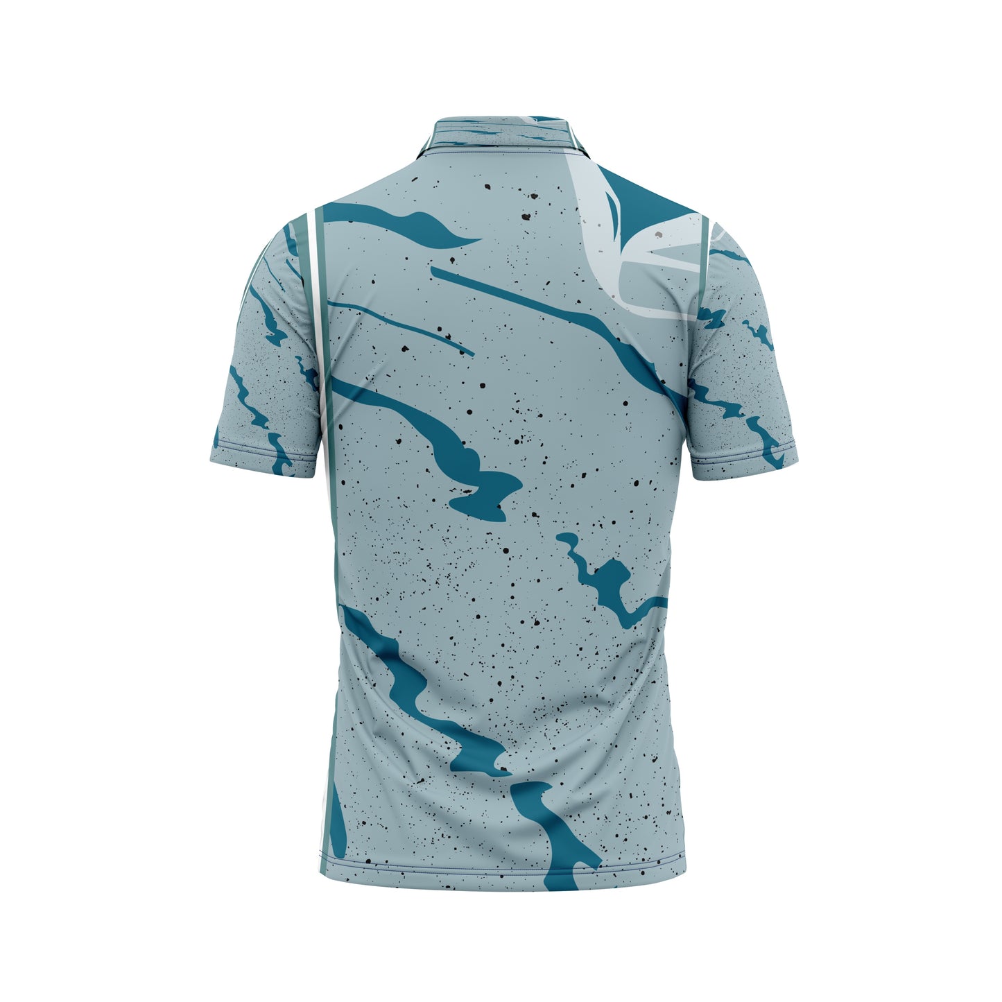 Sublimation cricket jersey polo neck with name and number print
