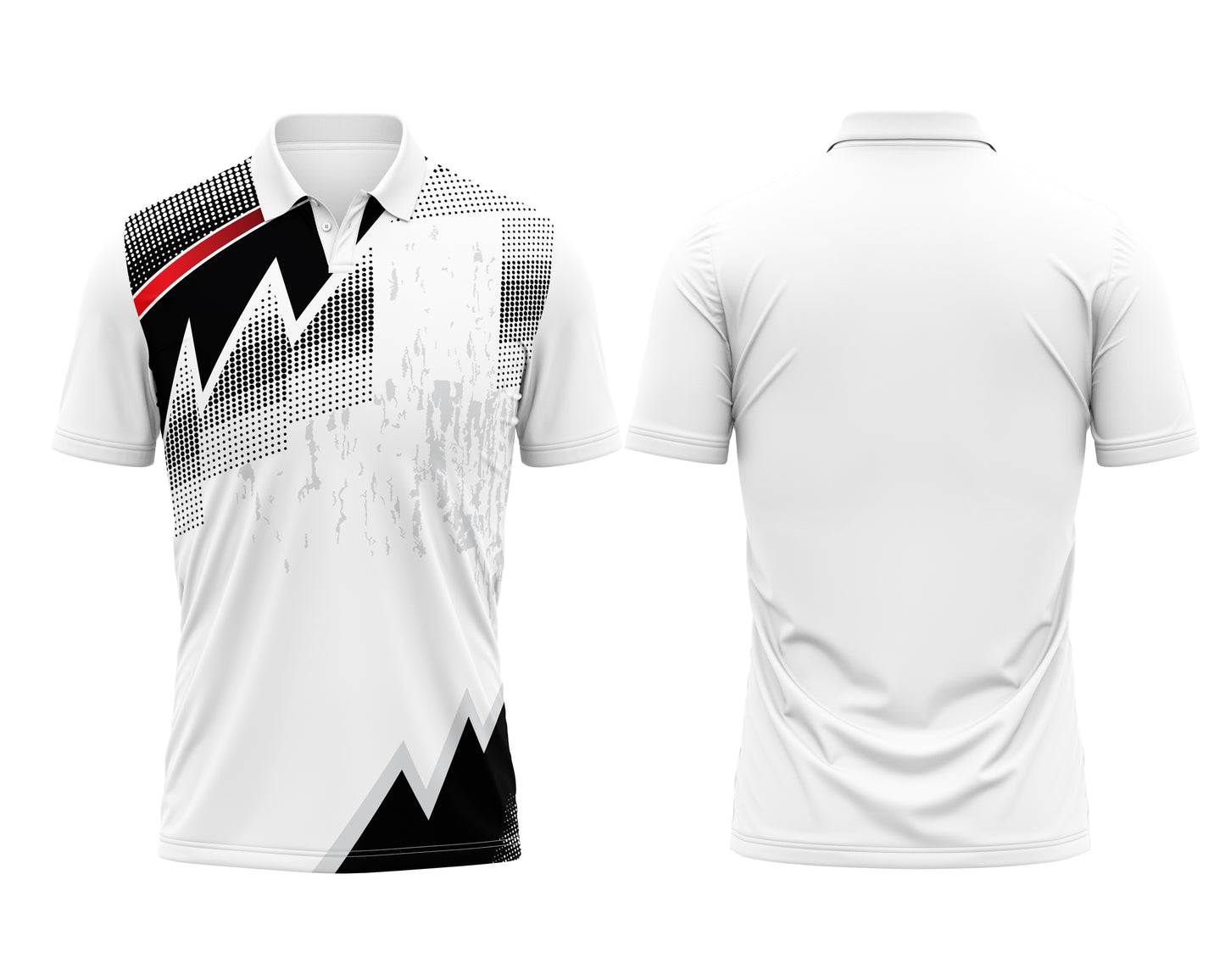 White Match Jersey – Custom Print for Clubs & Teams