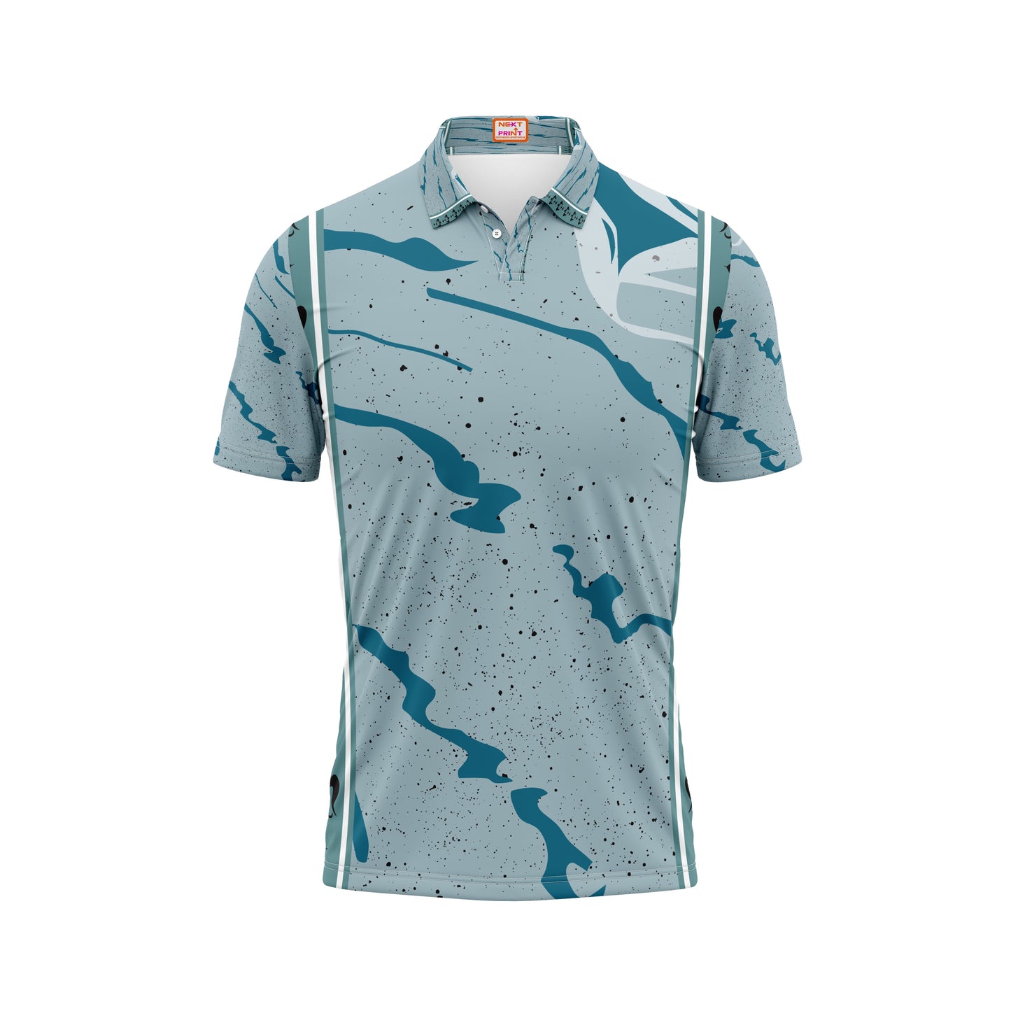 Sublimation cricket jersey polo neck with name and number print