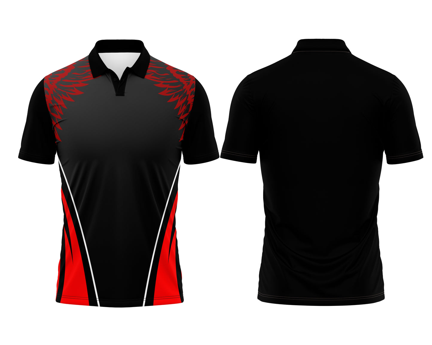 Black Jersey with Custom Text & Logo