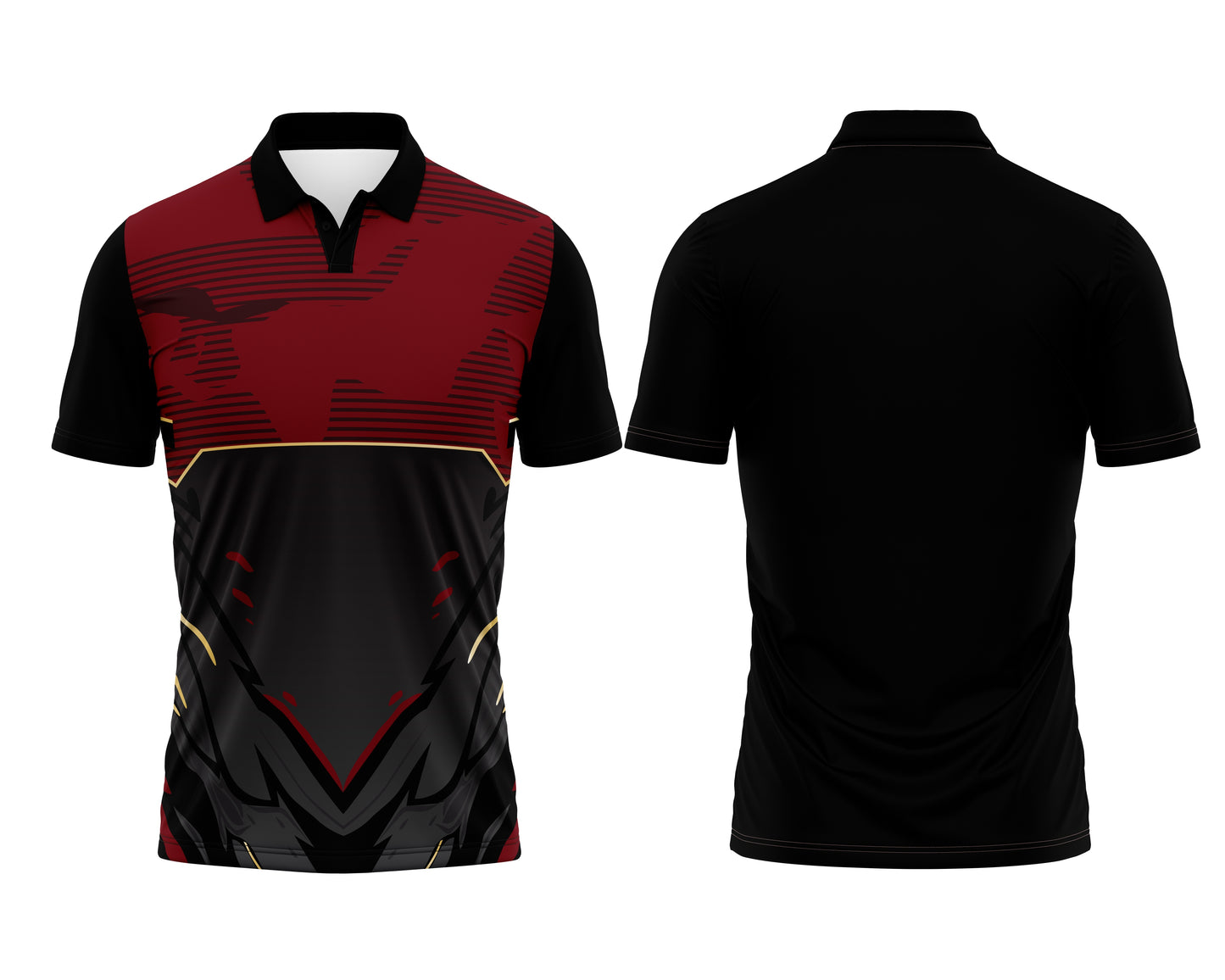 Black Men’s Athletic Jersey – Custom Print